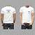 Camiseta Personalizada Poliéster Branca Com Sua Logo na Frente e Arte no Costas - Imagem 1