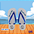 Chinelo Personalizado Adulto Azul Royal - Imagem 1