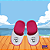 Pantufa Personalizada Infantil Rosa/Branco - Imagem 1