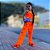 Conjunto Calça Alfaiataria e Cropped - Laranja - Imagem 3
