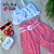 Conjunto Calça Clochard Listras e Cropped Laise - Imagem 2