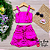 Conjunto Shorts Saia Pink Shine - Imagem 1