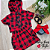 Conjunto Xadrez Vermelho - Saia e Cropped - Imagem 6
