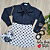 Conjunto Shorts-Saia Poá Branco com Camisa - Imagem 3