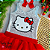 Conjunto Body Paete Hello Kitty com Saia de Tule - Imagem 2