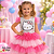 Vestido Paete Hello Kitty - Imagem 1