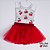 Conjunto Body Paete Cereja com Saia de Tule - Imagem 1
