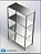 Estante Lisa AÇO INOX 430 - 4 planos - 1000mm x 400mm x 1500mm - Imagem 1