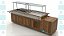 Buffet Self Service térmico 3 cubas 1/1 + refrigerado 3 cubas 1/1 +apoio para pratos com portas - Imagem 2