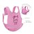 Babador de Silicone com Cinto Buba Girafa Rosa - Imagem 2