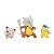 3 Figuras Pokémon Sunny Battel Figures Cyndaquil Jigglypuff Marowak - Imagem 2