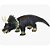 Animais de Vinil Dinossauros DB Play Triceratops 36cm - Imagem 1