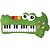 Piano Musical Infantil Braskit Jacaré - Imagem 2