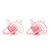 Kit 2 Chupetas Comfort Buba 0-6m Tam 1 Ursinho/Estrela Rosa - Imagem 2