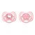 Kit 2 Chupetas Comfort Buba 0-6m Tam 1 Ursinho/Estrela Rosa - Imagem 1