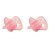 Kit 2 Chupetas Comfort Buba 0-6m Tam 1 Ursinho/Estrela Rosa - Imagem 3