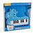 Mini Piano Infantil Cute Toys Hipopótamo Azul - Imagem 1