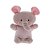 Pelúcia Baby Zip Toys Elefante Camisa Listrada Rosa - Imagem 1