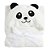 Manta Baby Com Capuz Jolitex Panda 75cm x 1,00m - Imagem 1
