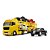 Caminhão Cegonha Amarelo Diamond  Truck Com 4 Carros - Imagem 1
