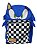 Mochila De Costas Luxcel Sonic Quadriculada Azul Marinho - Imagem 1
