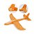 Avião Lançador Planador Infantil Zoop Toys Laranja Com Luz - Imagem 2
