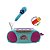 Boombox Karaokê Disney Stitch Candide - Imagem 3