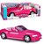Carro Conversível Roadster Menina Rosa Roma - Imagem 2