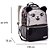 Mochila De Costas Panda Seanite Preta - Imagem 1