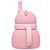 Copo De Silicone Com Canudo Urso Buba Rosa - Imagem 2