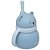 Copo De Silicone Com Canudo Urso Buba Azul - Imagem 2