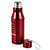 Garrafa Aço Inox Flamengo 600ML Vermelha Mileno - Imagem 2