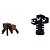 Minecraft Pack 2 Mini Figuras Aranha e Whiter Multikids - Imagem 2