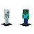 Minecraft Pack 2 Mini Figuras Zombie e Esqueleto Multikids - Imagem 2
