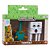 Minecraft Pack 2 Mini Figuras Guardião e Ghast Multikids - Imagem 1