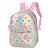Mochila De Costas Escolar Prata Corações Luxcel - Imagem 2