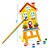 Kit De Pintura Com Cavalete Casinhas Nig - Imagem 2