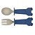 kit Talheres Inox Tigor BB Azul Pacific - Imagem 3