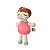 Boneca MeToo Mini Angela Moranguinho Bup Baby - Imagem 3