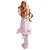 Boneca Metoo Angela Poppy Baleia Vestido Rosa 33cm Bupbaby - Imagem 3