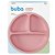 Pratinho De Silicone Com Divisorias E Ventosa Rosa - Imagem 1