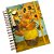 Caderno Inteligente A5 Girassóis Van Gogh 120 Folhas Buendia - Imagem 1