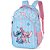 Mochila Sem Rodinha Stitch E Angel Bolsos Rosa Disney Luxcel - Imagem 1