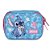 Estojo Escolar Box 100 Canetas Stitch Luxcel Pink - Imagem 1
