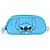 Estojo Triplo Escolar Stitch Luxcel Pelúcia Azul - Imagem 1