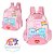 Mochila De Costas Ursinhos Carinhosos Rosa Luxcel - Imagem 3