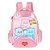 Mochila De Costas Ursinhos Carinhosos Rosa Luxcel - Imagem 1