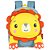 Mochila De Costas Escolar Leãozinho Fisher Price Luxcel - Imagem 1