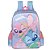 Mochila De Costas Escolar Angel E Stitch Havai Azul Luxcel - Imagem 1