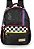 Mochila De Costas Sonic Quadriculada Preta Luxcel - Imagem 1
